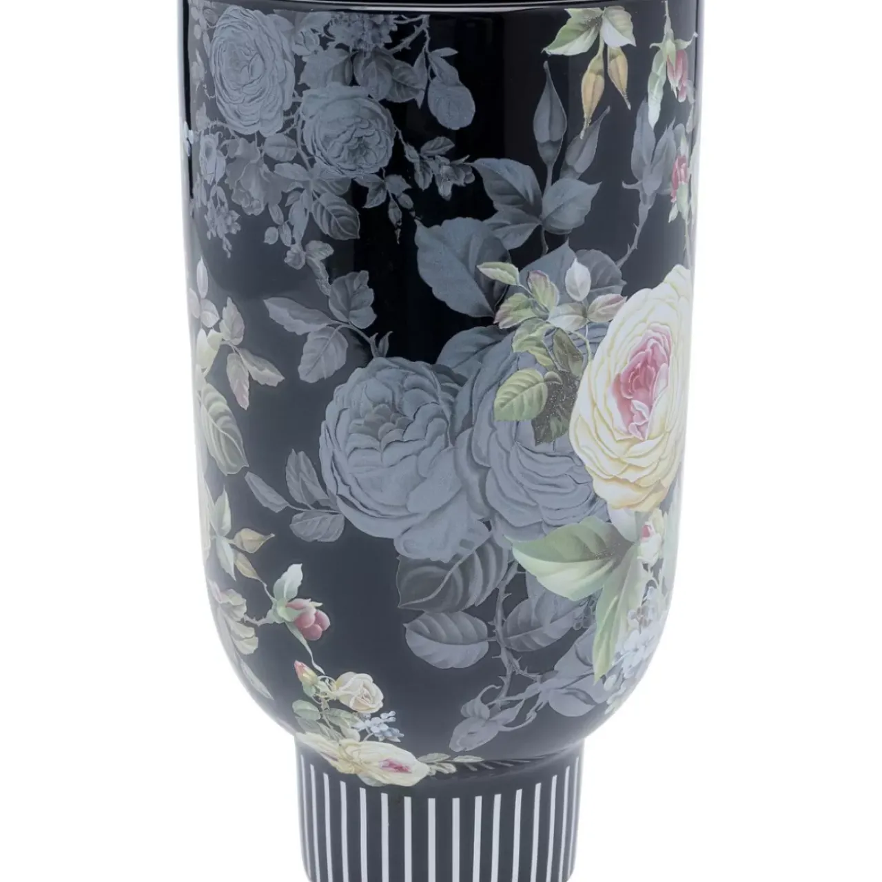 Vasen|KARE Design Deko Vase Rose Magic Schwarz 27Cm