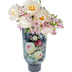Vasen|KARE Design Deko Vase Rose Magic Schwarz 27Cm