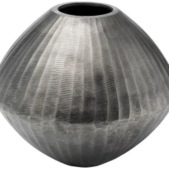 Vasen|KARE Design Deko Vase Sacramento Carving Silber Antik 30Cm