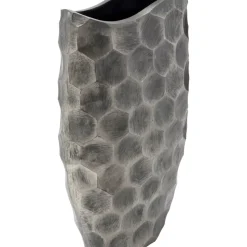 Vasen|KARE Design Deko Vase Sacramento Comb Silber Antik 59Cm