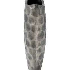 Vasen|KARE Design Deko Vase Sacramento Comb Silber Antik 59Cm