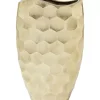 Vasen|KARE Design Deko Vase Sacramento Comb Champagner Gold 59Cm