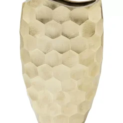 Vasen|KARE Design Deko Vase Sacramento Comb Champagner Gold 59Cm