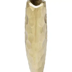 Vasen|KARE Design Deko Vase Sacramento Comb Champagner Gold 59Cm