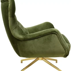 Sessel|KARE Design Drehsessel Bellissima Velvet Grun