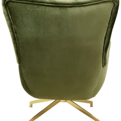 Sessel|KARE Design Drehsessel Bellissima Velvet Grun