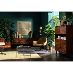 Sessel|KARE Design Drehsessel Bristol Gelb