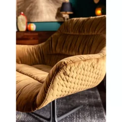 Sessel|KARE Design Drehsessel Bristol Gelb