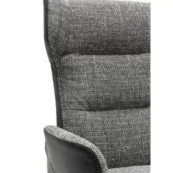 Sessel|KARE Design Drehsessel Mit Hocker Ohio Salt And Pepper