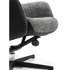 Sessel|KARE Design Drehsessel Mit Hocker Ohio Salt And Pepper