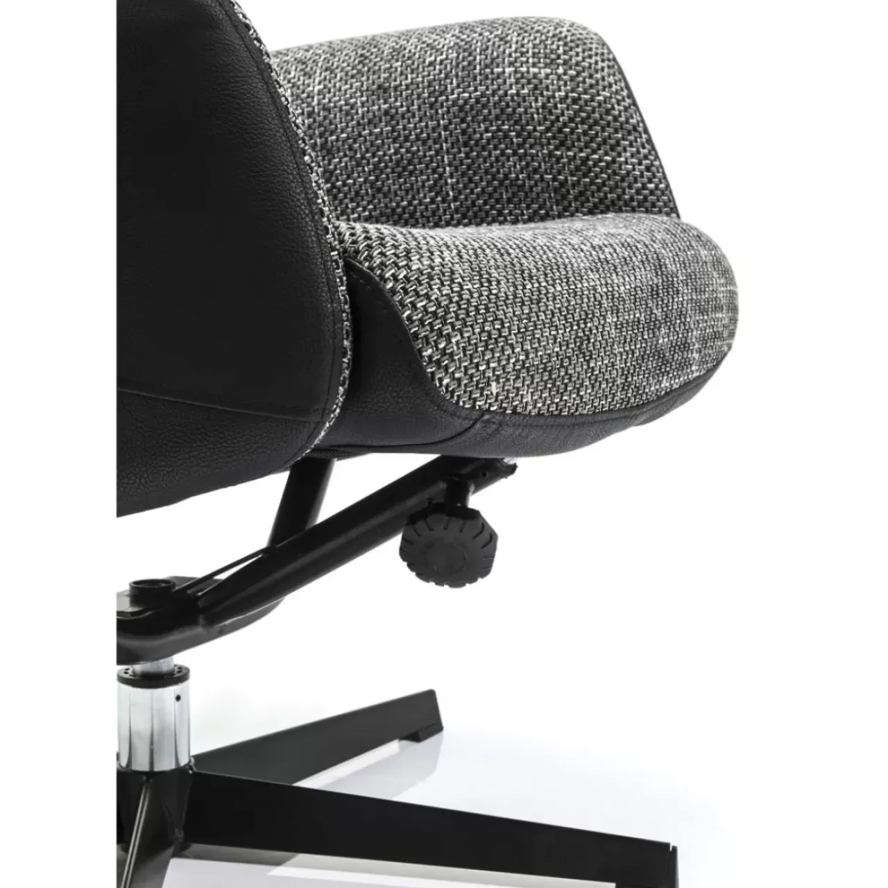 Sessel|KARE Design Drehsessel Mit Hocker Ohio Salt And Pepper