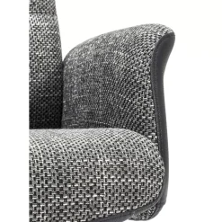 Sessel|KARE Design Drehsessel Mit Hocker Ohio Salt And Pepper