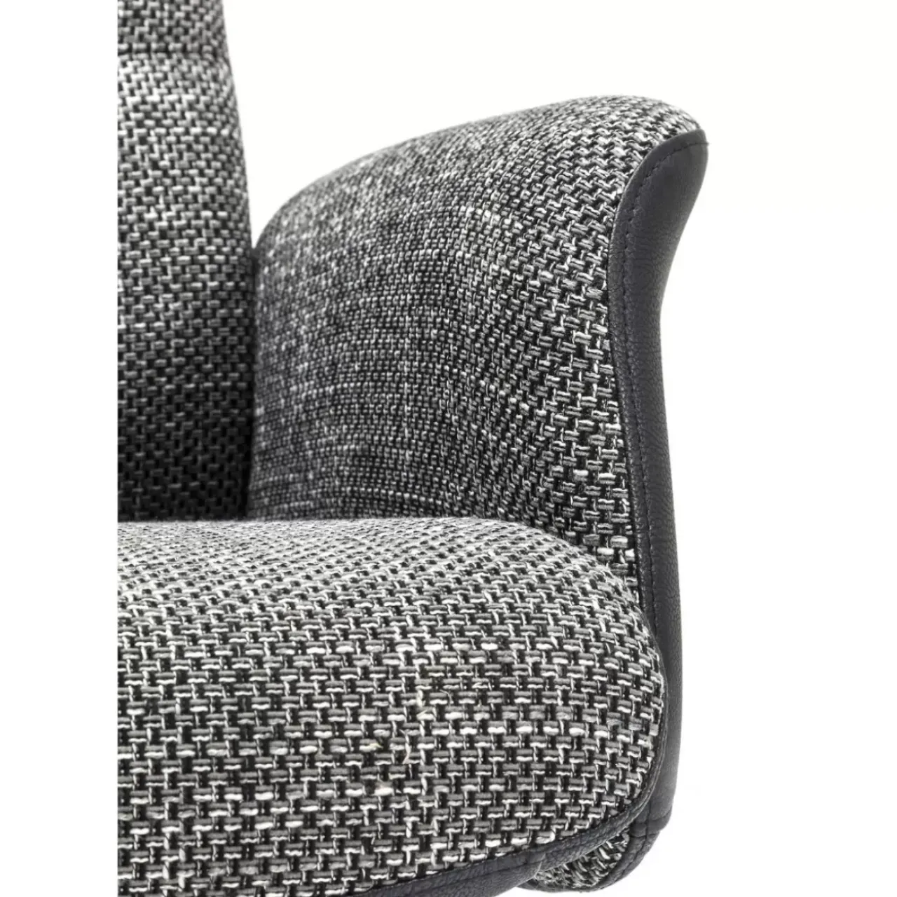 Sessel|KARE Design Drehsessel Mit Hocker Ohio Salt And Pepper