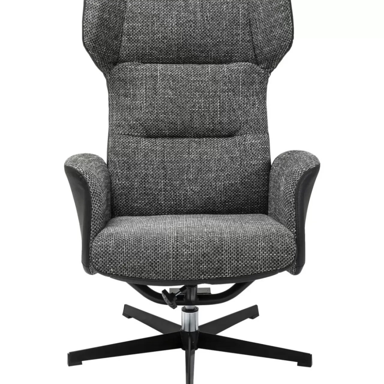 Sessel|KARE Design Drehsessel Mit Hocker Ohio Salt And Pepper