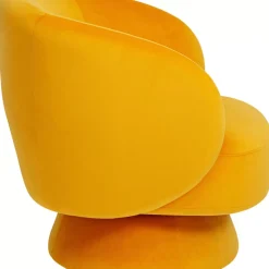 Sessel|KARE Design Drehsessel Orion Gelb