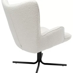 Sessel|KARE Design Drehsessel Oscar Boucle Creme