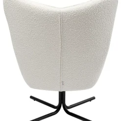 Sessel|KARE Design Drehsessel Oscar Boucle Creme