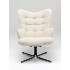 Sessel|KARE Design Drehsessel Oscar Creme