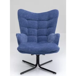 Sessel|KARE Design Drehsessel Oscar Denim