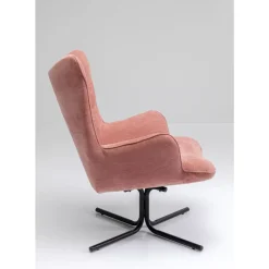Sessel|KARE Design Drehsessel Oscar Rosa