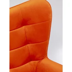 Sessel|KARE Design Drehsessel Oscar Velvet Orange