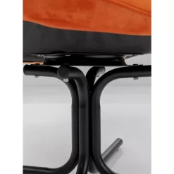 Sessel|KARE Design Drehsessel Oscar Velvet Orange