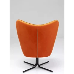 Sessel|KARE Design Drehsessel Oscar Velvet Orange