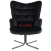Sessel|KARE Design Drehsessel Oscar Velvet Schwarz