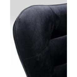 Sessel|KARE Design Drehsessel Oscar Velvet Schwarz