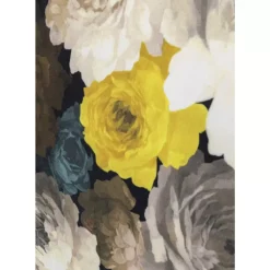 Sessel|KARE Design Drehsessel Peony Flower Gelb
