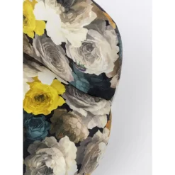 Sessel|KARE Design Drehsessel Peony Flower Gelb
