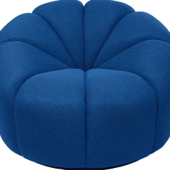 Sessel|KARE Design Drehsessel Peppo Lounge Blau