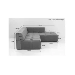 Sofas & Couches|KARE Design Ecksofa Belami Grau Links