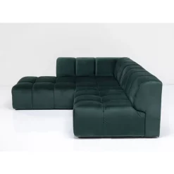 Sofas & Couches|KARE Design Ecksofa Belami Velvet Dunkelgrun Links 265Cm