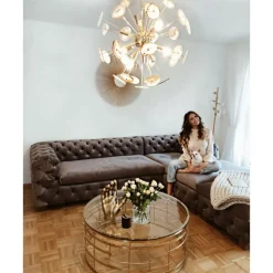 Sofas & Couches|KARE Design Ecksofa Desire Velvet Silbergrau R