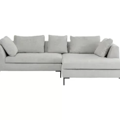 Sofas & Couches|KARE Design Ecksofa Gianni Cord Grau Rechts