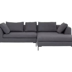 Sofas & Couches|KARE Design Ecksofa Gianni Dolce Dunkelgrau Rechts