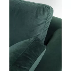 Sofas & Couches|KARE Design Ecksofa Gianni Small Velvet Dunkelgrun Links
