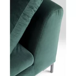 Sofas & Couches|KARE Design Ecksofa Gianni Small Velvet Dunkelgrun Links