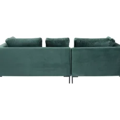 Sofas & Couches|KARE Design Ecksofa Gianni Small Velvet Dunkelgrun Links
