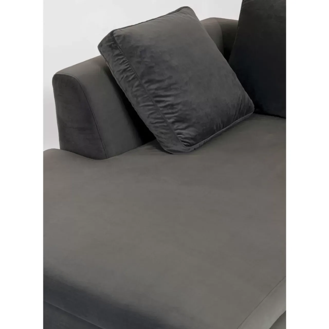 Sofas & Couches|KARE Design Ecksofa Gianni Small Velvet Grau Links