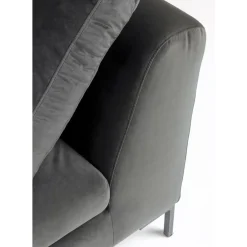 Sofas & Couches|KARE Design Ecksofa Gianni Small Velvet Grau Links