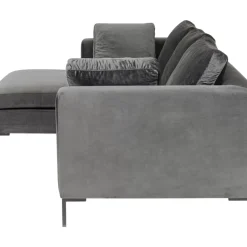 Sofas & Couches|KARE Design Ecksofa Gianni Small Velvet Grau Links