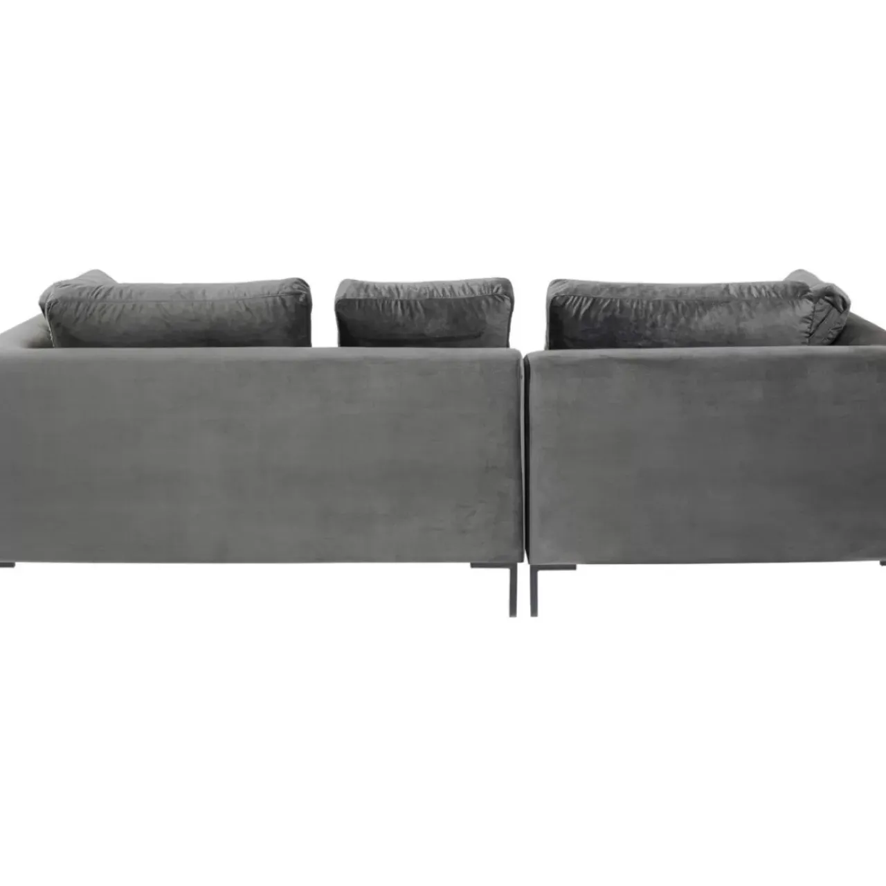 Sofas & Couches|KARE Design Ecksofa Gianni Small Velvet Grau Links