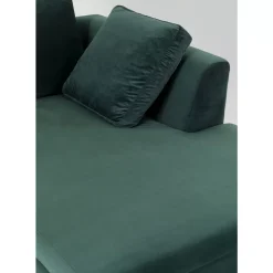 Sofas & Couches|KARE Design Ecksofa Gianni Small Velvet Dunkelgrun Rechts