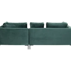 Sofas & Couches|KARE Design Ecksofa Gianni Small Velvet Dunkelgrun Rechts