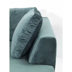 Sofas & Couches|KARE Design Ecksofa Gianni Velvet Dunkelgrun Links Schwarz