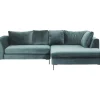 Sofas & Couches|KARE Design Ecksofa Gianni Velvet Dunkelgrun Rechts Schwarz