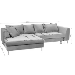 Sofas & Couches|KARE Design Ecksofa Gianni Velvet Dunkelgrun Rechts Schwarz
