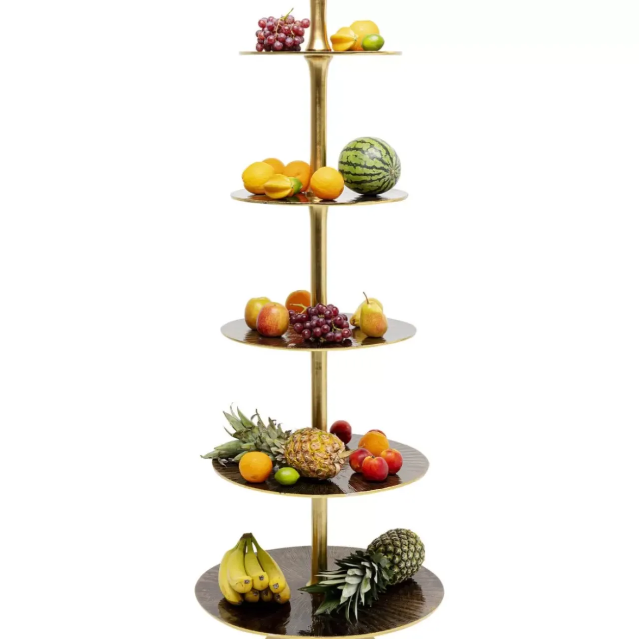 Geschirr & Tischaccessoires|KARE Design Etagere Lovely Brass 162Cm